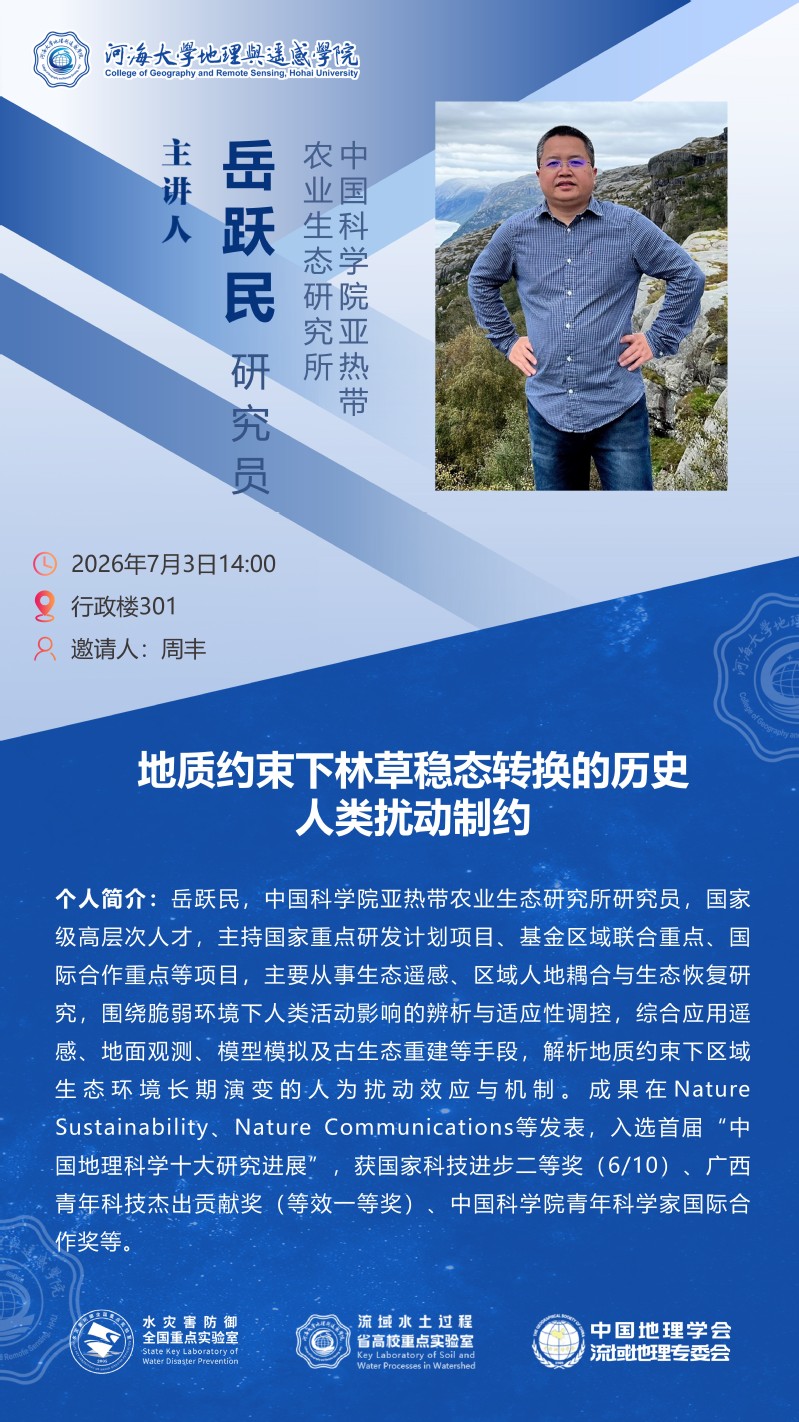 地质约束下林草稳态转换的历史人类扰动制约